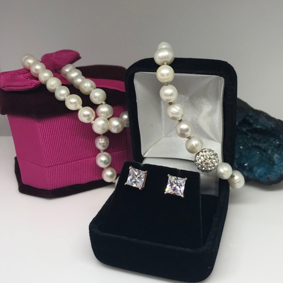 14k rose gold over 925 silver 3 carat studs - Picture 2 of 8